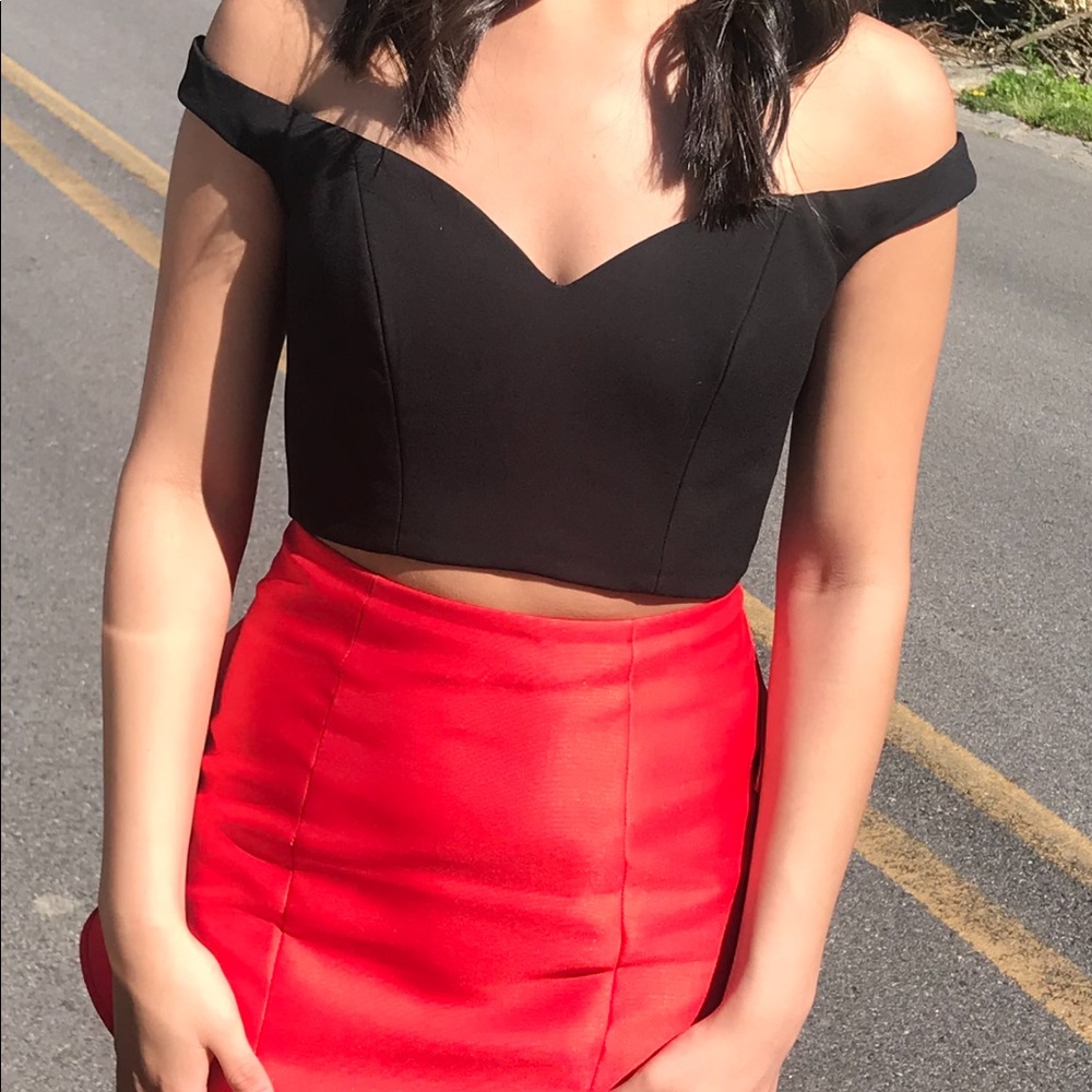 Sherri Hill Prom 2 piece dress with train